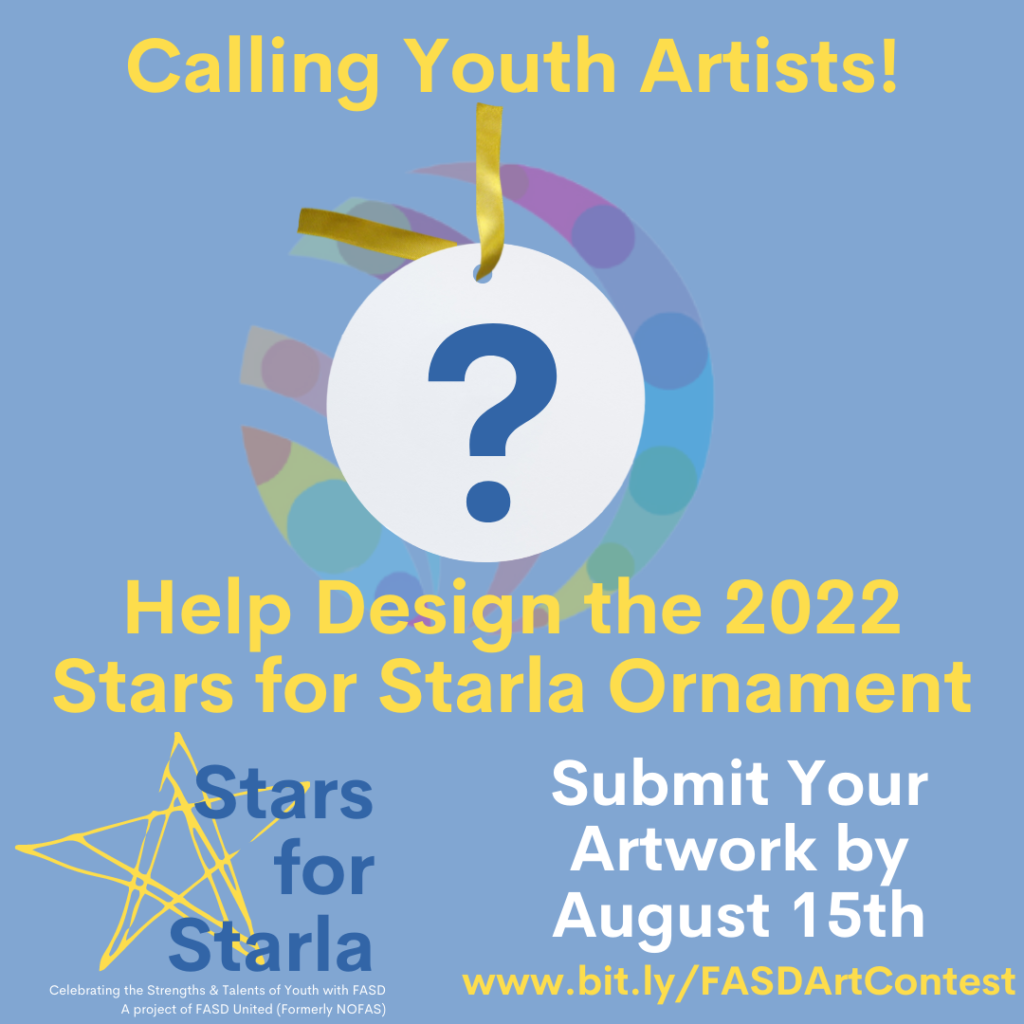 Youth with FASD can submit artwork for out 2022 Stars for Starla Ornament