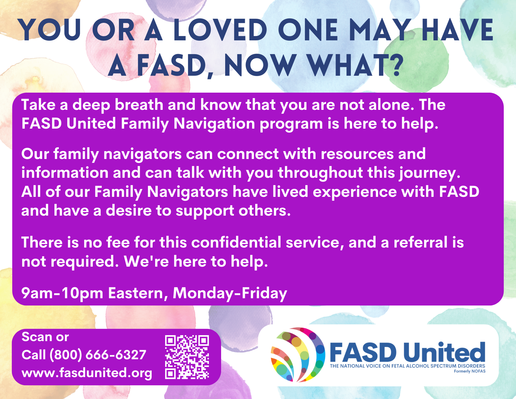 Family Navigator Postcard FASD United Family Navigator Postcard FASD United
