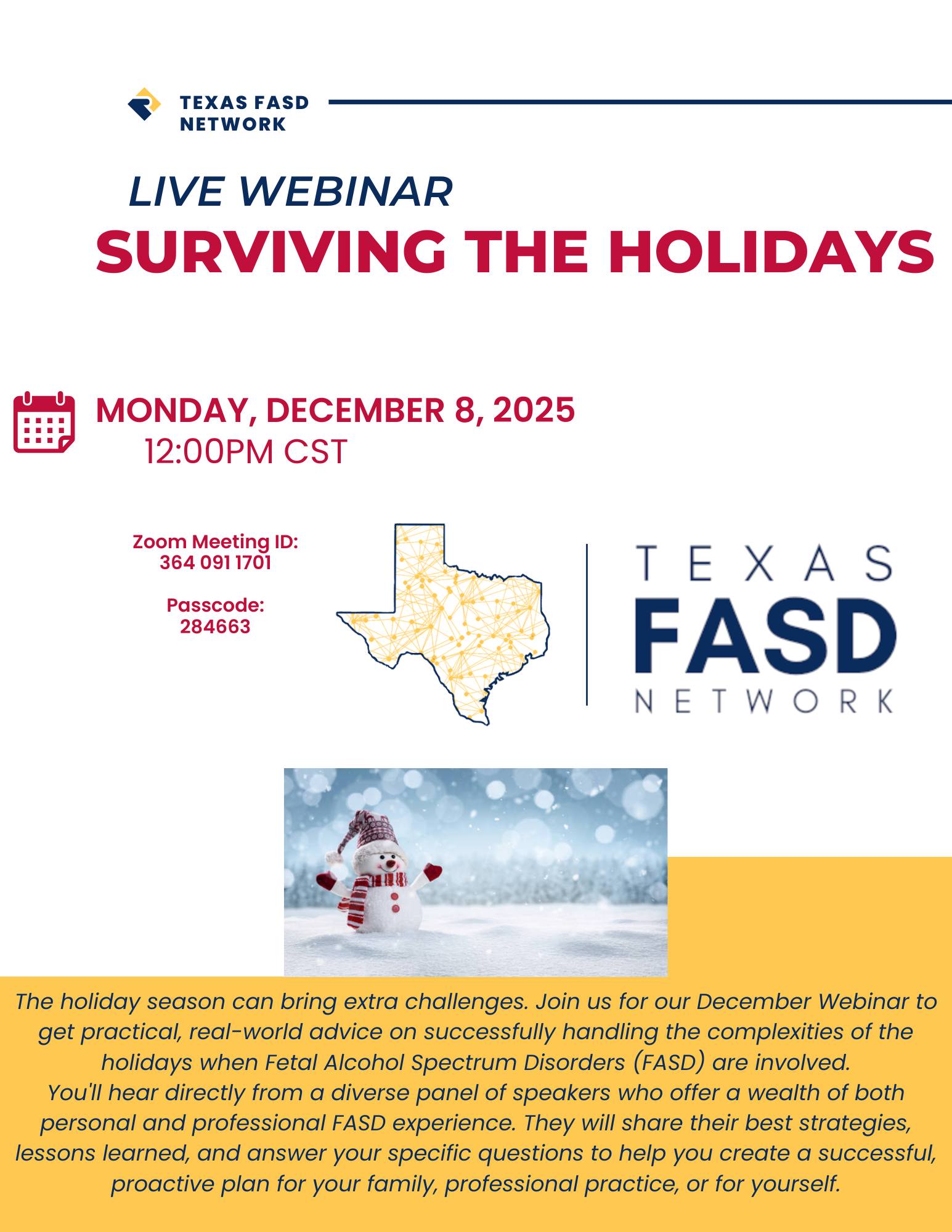 Surviving the Holidays Webinar